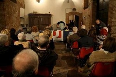 Pizzetti e Galimberti insieme ad una iniziativa del PD.