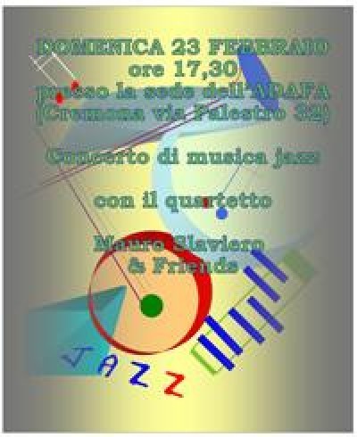 Concerto jazz del quartetto Mauro Slaviero & Friends