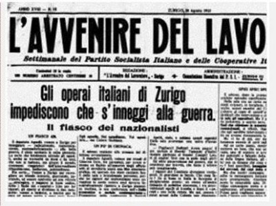 17 febbraio 1894 17 febbraio 2014. I 12° anni del “Centro estero” di Zurigo