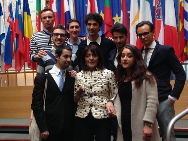 Una Delegazione del PD  milanese ricevuta al Parlamento Europeo dall'On. Patrizia Toia