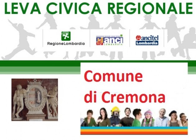 In Comune di Cremona sei posti di Leva Civica Regionale