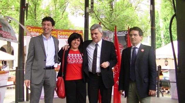 Vendola a Cremona sostiene Galimberti Sindaco(Video)