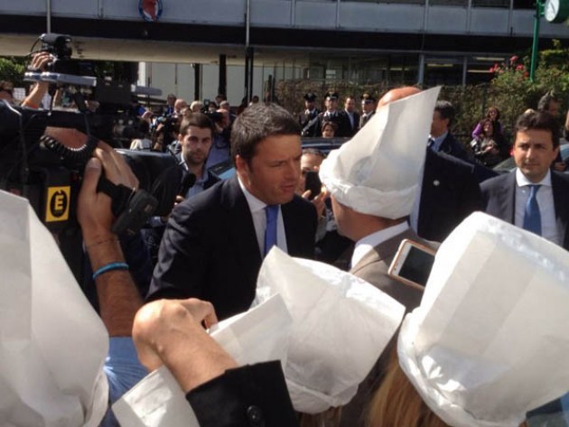 Milano. Scuola San Giusto. Renzi incontra i genitori
