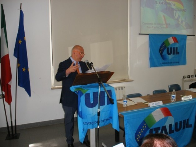 13°Congresso UIL Cremona. Il Lavoro è lo sviluppo. Mino Grossi (video)