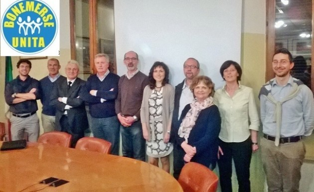 Il programma della lista Bonemerse Unita. Candidato Sindaco  Oreste Bini