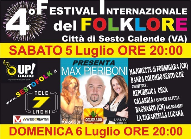 Città di Sesto Calende: Festival Internazionale del Folklore dal 5 luglio