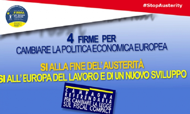 Stop all'Austerità: 4 referendum per il lavoro, le iniziative di Sel Cremona