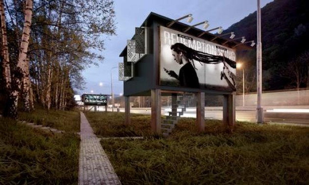 Cartelloni pubblicitari come case per senzatetto, idea slovacca dal valore universale