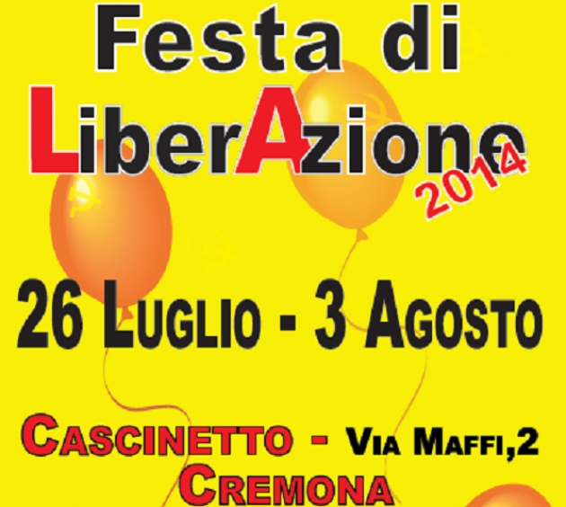 A Cremona parte la festa di Liberazione 2014