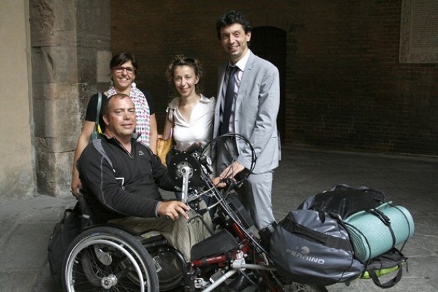 Cremona In Comune ciclista diversamente abile dalla “gemellata