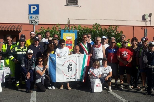 La staffetta podistica Milano Brescia Bologna Per non dimenticare è passata da Spino
