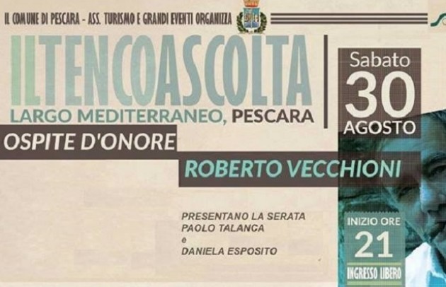 A Pescara Il Tenco Ascolta con Roberto Vecchioni il 30 Agosto