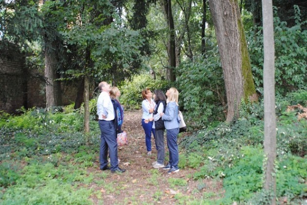 Cremona.Visita ai giardini di Palazzo Grasselli per verificarne la fruibilità