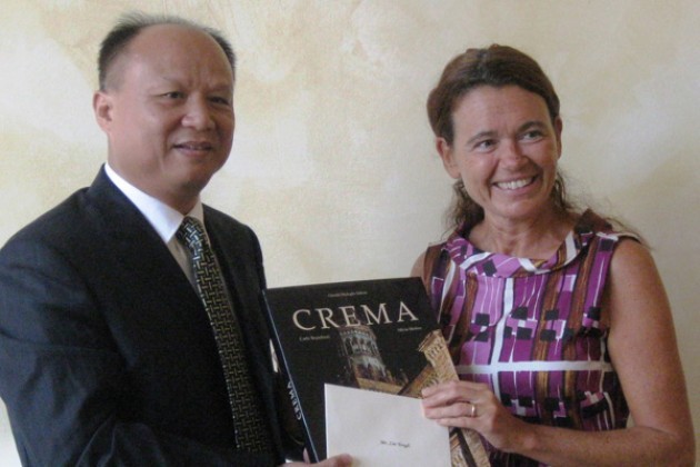 Crema. Una delegazione di Nanning (Cina) in visita in città