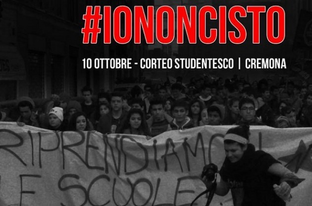 Cremona Sciopero degli studenti venerdì 10 ottobre 2014