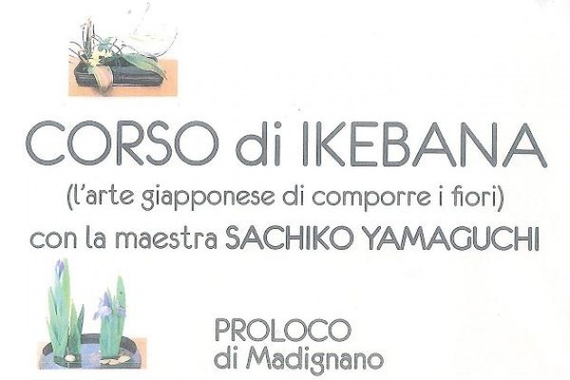A Madignano, in provincia di Cremona, un corso di ikebana