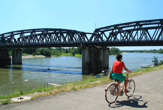 Piena del fiume Po a Cremona nel 2000