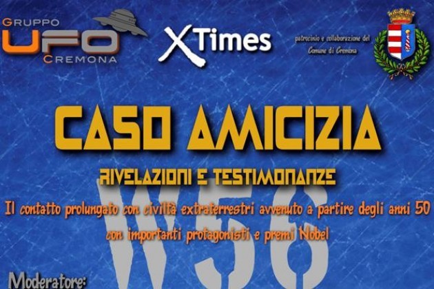 Il Gruppo UFO Cremona presenta ‘Il caso amicizia’ in Sala Rodi