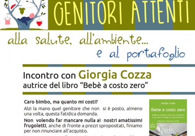  Il 9 novembre a Soncino incontro con Giorgia Cozza, autrice di Bebè a costo zero