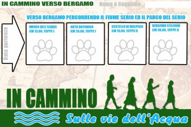 In Cammino nel Cremasco, spedizione a Bergamo sul fiume Serio