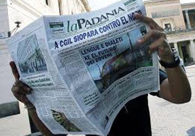 Stampa di partito e la chiusura de La Padania