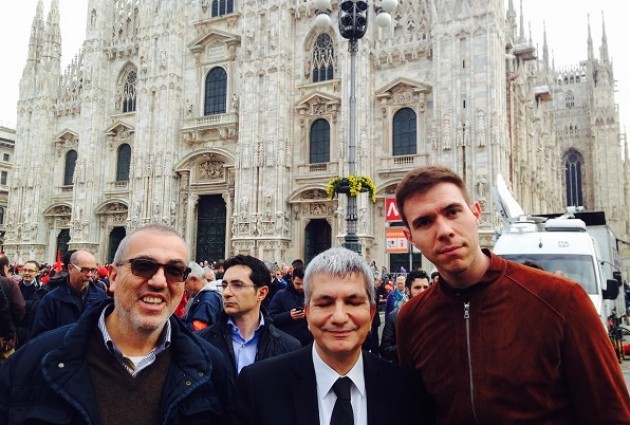 SEL di Cremona  a Milano con la FIOM-CGIL