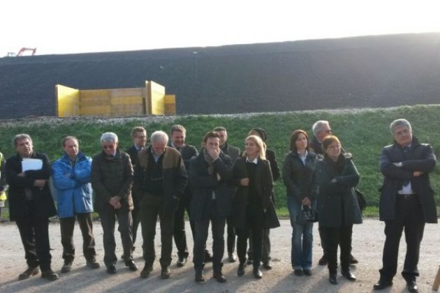 Discarica in provincia di Cremona, sopralluogo informativo a Malagnino