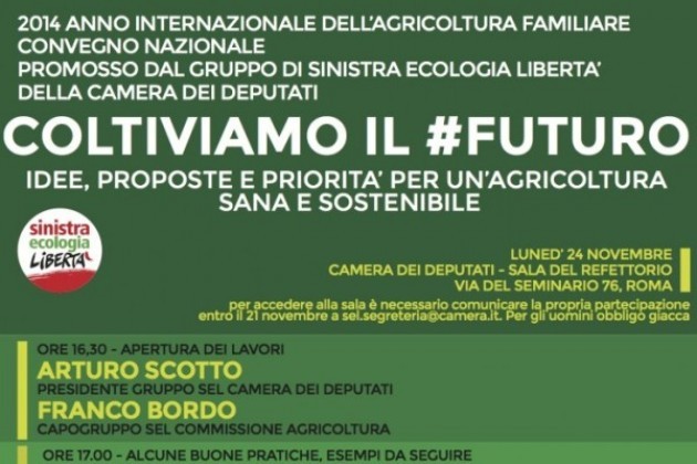 ‘Coltiviamo il futuro’, l’appello di Franco Bordo per una nuova agricoltura