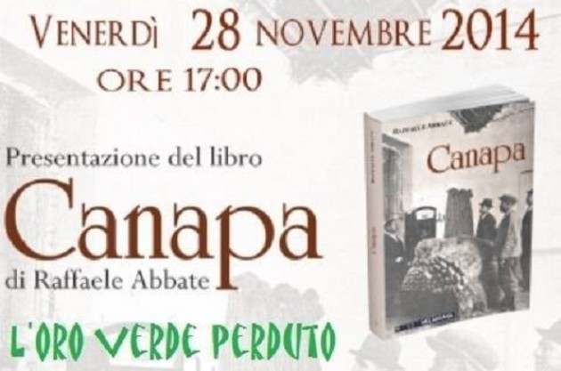 A Cremona Presentazione del libro Canapa di Raffaele Abbate