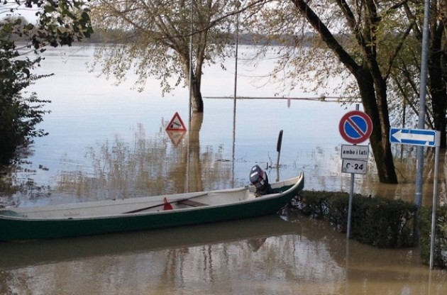 Casalmaggiore. La piena del Po è passata.. quasi senza danni.