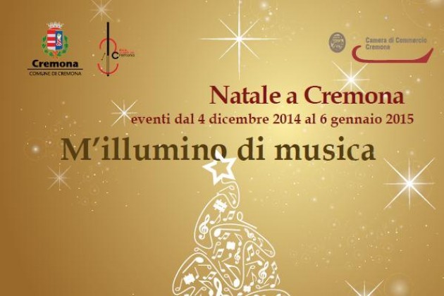 Eventi natalizi a Cremona, arriva ‘M’illumino di musica’