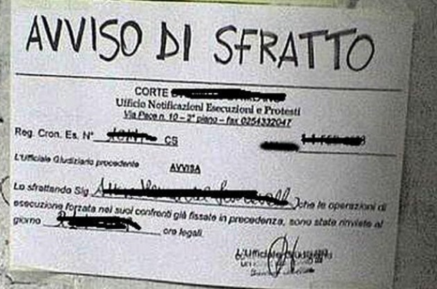 Cremona 'Morosi incolpevoli': primo elenco inviato alla Regione