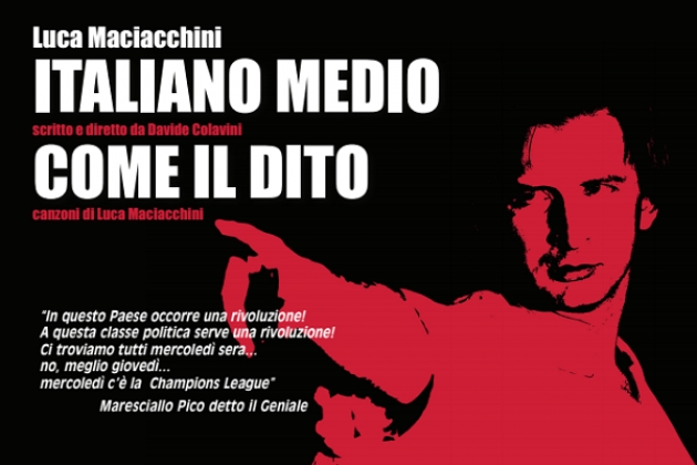 ‘Italiano medio come il dito’ a teatro, Luca Maciacchini in scena a Milano