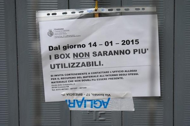Isolati i garage di Via Giuseppina, Comune di Cremona: ‘Bonifica entro febbraio’