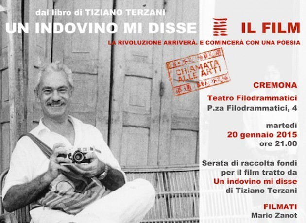 Al Teatro Filodrammatico Cremona: raccolta fondi per film dedicato a Terzani