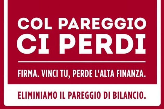 Campagna nazionale ‘Col pareggio ci perdi’, domani a Cremona riunione aperta