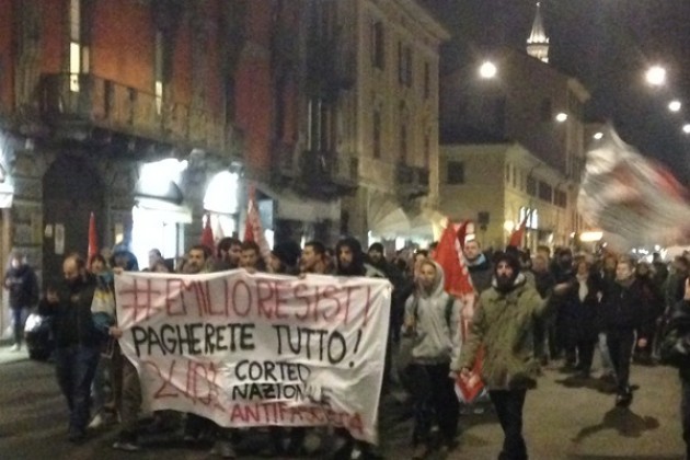 Presidio antifascista itinerante a Cremona, in tanti per dire #emilioresisti