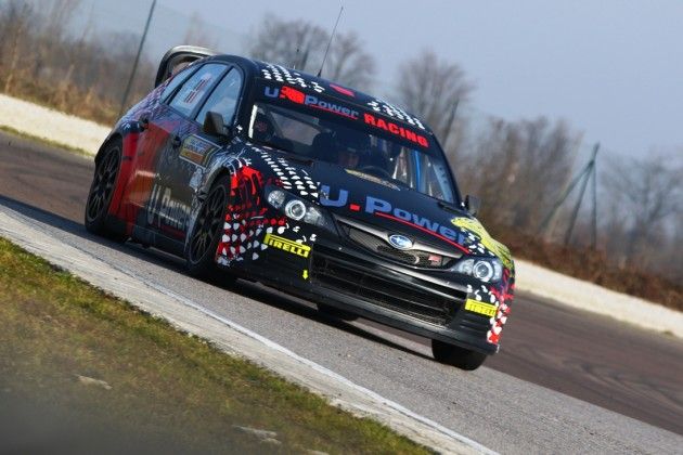 Franco Uzzeni e Danilo Fappani, Subaru Impreza WRC, vincono il Rally Circuito San Martino del Lago