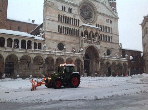Cremona Neve, grande dispiegamento di forze