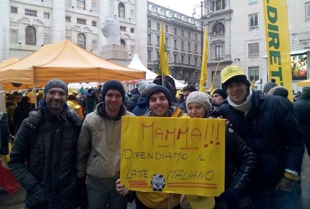 Latte. Coldiretti Cremona a Milano ‘265 stalle da latte perse in dieci anni’