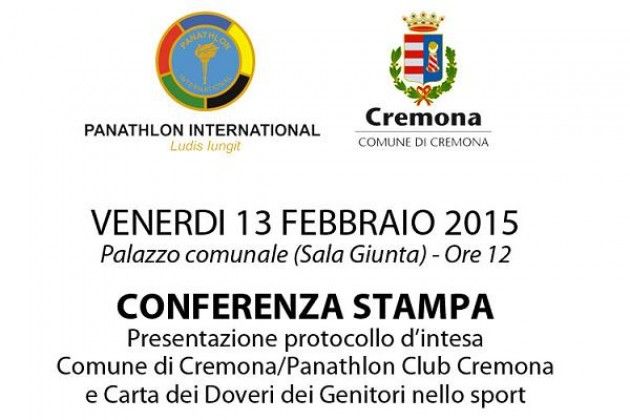 Comune di Cremona e Panathlon Club, si parla di doveri dei genitori nello sport