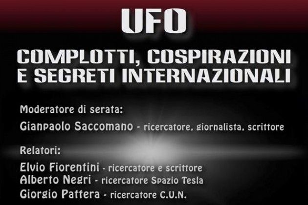 Gruppo UFO Cremona, il 7 marzo si parla di cospirazioni e segreti internazionali