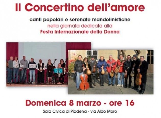 8 Marzo a Piadena: ‘Il concertino dell’amore’