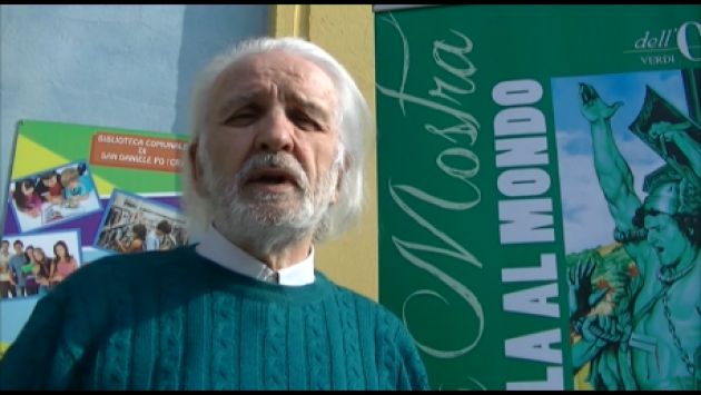 Virginio Lini presenta la più grande tela al mondo ‘ Il mio Verdi’ (Video)
