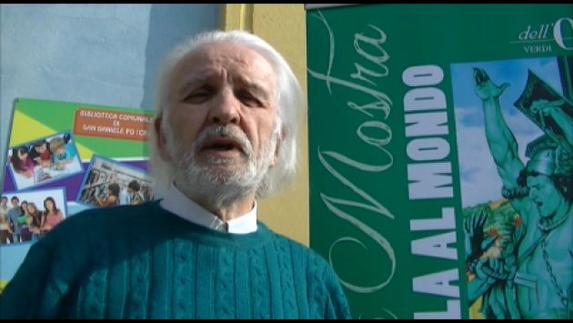Virginio Lini presenta la più grande tela al mondo ‘ Il mio Verdi’ (Video)