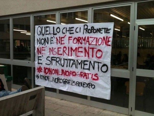 Expo 2015, quando lavorare non paga, ma costa!