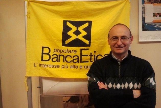 Don Bruno Bignami vista Banca Etica  di Cremona