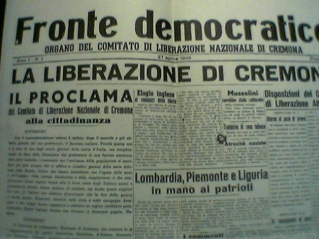 Bandiere sul Torrazzo. Aprile 1945:i giorni della Liberazione a Cremona