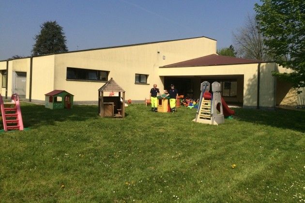 Provincia di Cremona, che bello il giardino della scuola materna di Madignano!