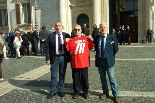 70° Liberazione Piazzi (partigiano Lupo) e Balzari per l'ANPI Cremona alla Camera